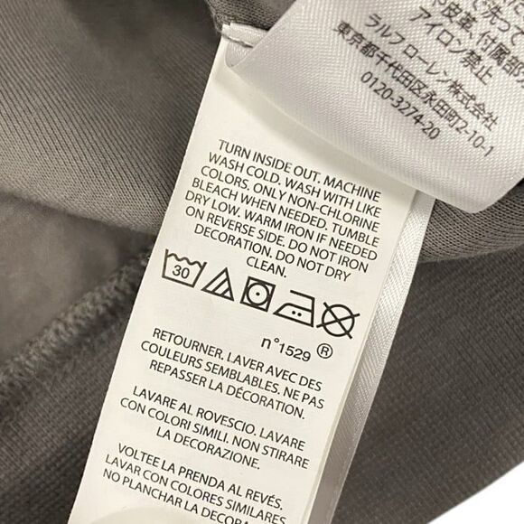 Ralph Lauren Boy's Logo Camo Double-Knit Sweatshirt in Black Camo Large (14/16) - Picture 9 of 12